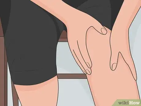 Image titled Stretch a Sprained Knee Step 1