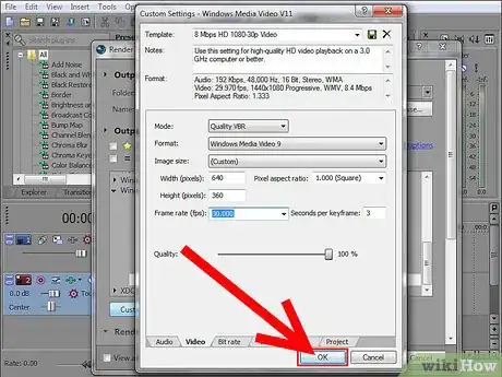 Image titled Save a Project in Youtube Format on Sony Vegas Step 11