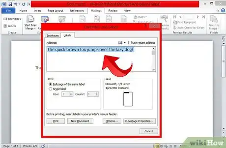 Image titled Format Label Text and Add Graphics in Microsoft Word Step 3