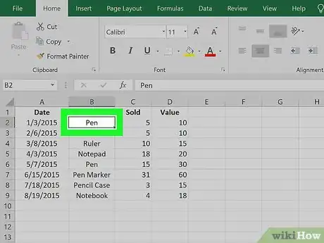 Image titled Insert a Row in Excel Using a Shortcut Step 2