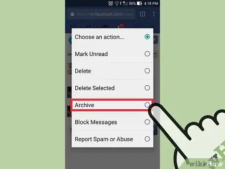 Image titled Hide a Facebook Message Step 7