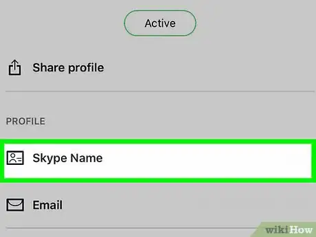 Image titled Find Your Skype ID on iPhone or iPad Step 3
