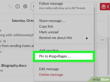 Image titled Pin on Slack on PC or Mac Step 5