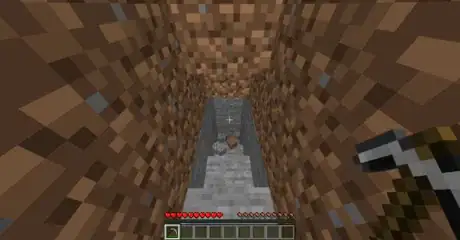 Image titled Getting down a minecraft ravine step 9.png