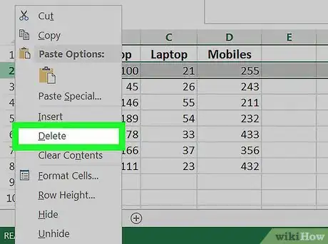 Image titled Delete Rows in Excel on PC or Mac Step 3