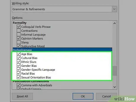 Image titled Enable Microsoft Word's Inclusiveness Filter Step 7
