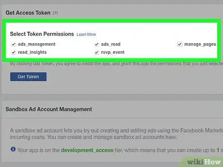 Image titled Get Access Tokens on Facebook Step 10