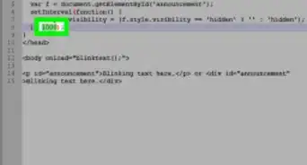 Make Text Blink in HTML