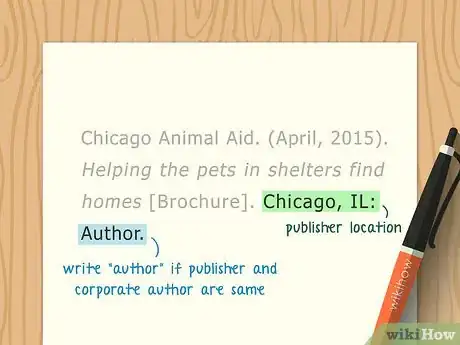Image titled Cite a Brochure in APA Step 5