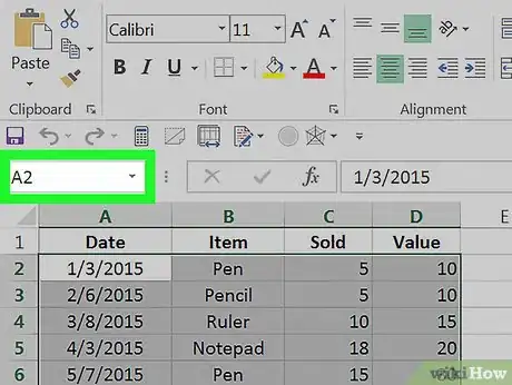 Image titled Create Named Ranges in Excel on PC or Mac Step 4