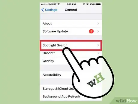 Image titled Prevent Dictionary Suggestions in Spotlight on an iPhone Step 3