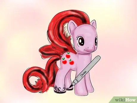 Image titled Make a My Little Pony Custom with Sharpie Markers Step 8