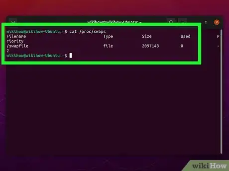 Image titled Check Swap Space in Linux Step 9
