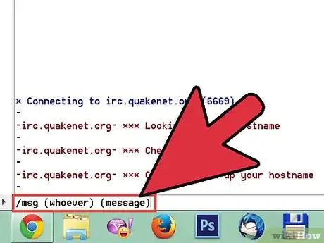 Image titled Private Message Someone in IRC Step 2