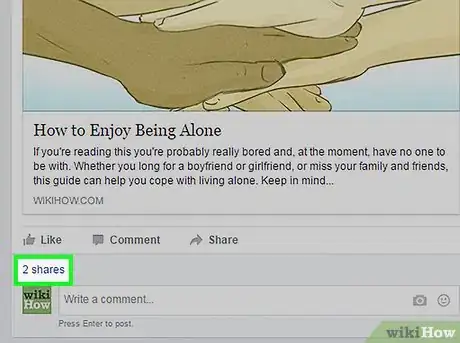 Image titled See Who Shared Your Facebook Post Step 4