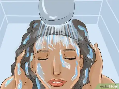 Image titled Crimp Your Hair Overnight Step 1