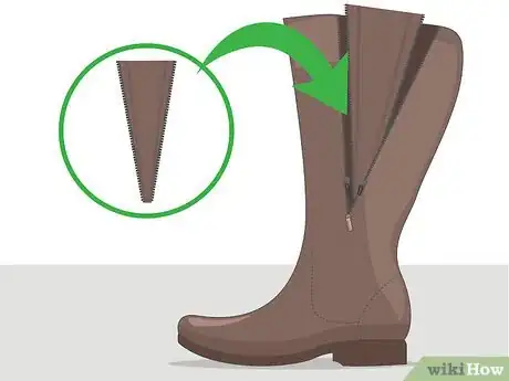Image titled Stretch the Calf Area of Boots Step 7