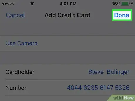 Image titled Save Credit Card Info in Safari on an iPhone Step 8