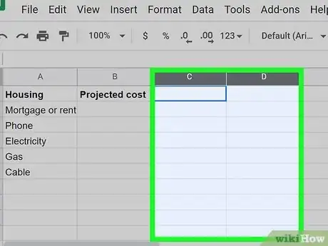 Image titled Add Cells in Google Sheets Step 6