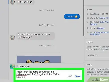 Image titled Send a Message from a Facebook Page Step 15