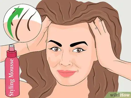 Image titled Set Dry Hair Step 1