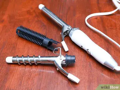 Image titled Curl Your Hair with Tongs Step 1