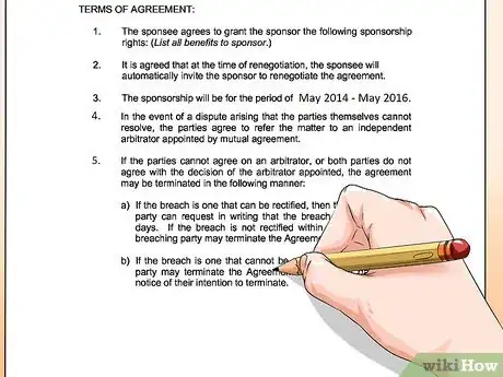 Image titled Write a Sponsorship Contract Step 2