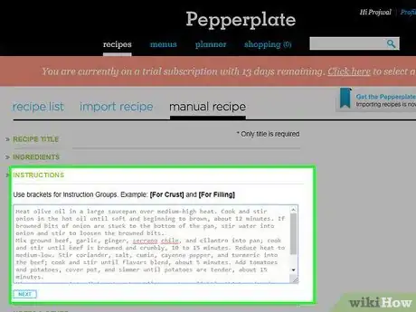 Image titled Add a Recipe to Pepperplate Step 12