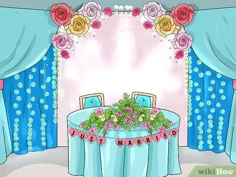 Image titled Decorate the Bride and Groom Table Step 11