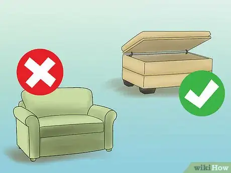 Image titled Create Extra Storage in a Bedroom Step 1