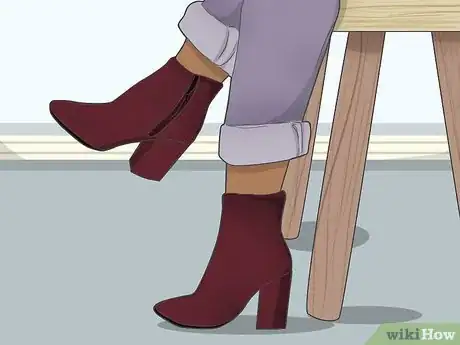 Image titled Wear Burgundy Booties Step 5