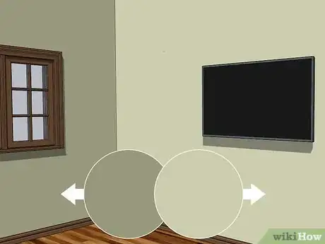 Image titled Decorate a Wall Behind a TV Stand Step 1