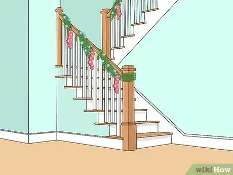 Image titled Decorate Stairs for Christmas Step 11