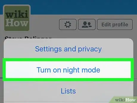Image titled Turn on Night Mode on Twitter on iPhone or iPad Step 4