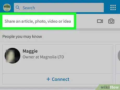 Image titled Post an Article on LinkedIn on iPhone or iPad Step 3