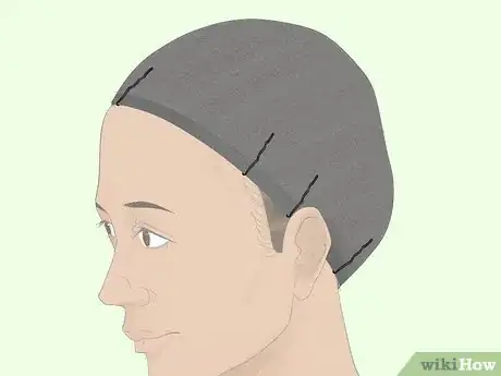 Image titled Put a Wig Cap On Step 9