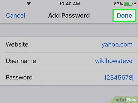 Image titled Save Your Name and Passwords for Safari on an iPhone Step 11