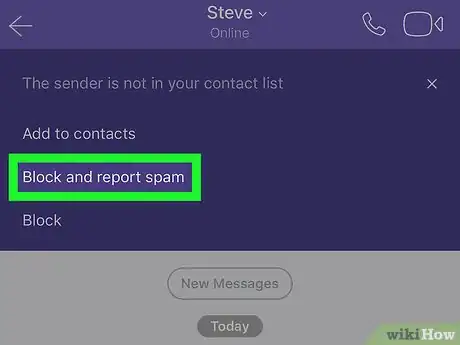 Image titled Report Spam on Viber on iPhone or iPad Step 3