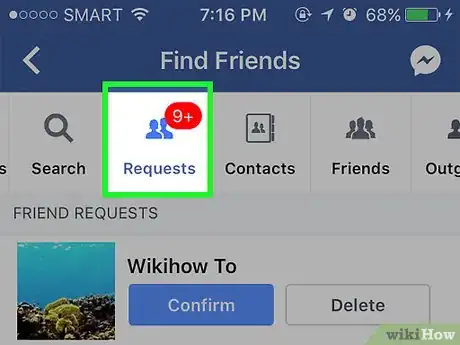 Image titled Cancel a Friend Request on Facebook Step 8