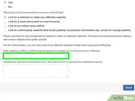 Image titled Report a Sex Offender on Facebook Step 9