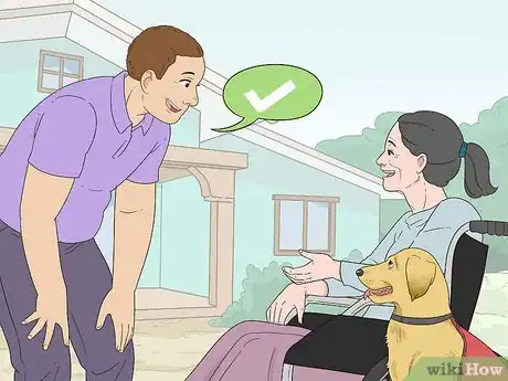 Image titled Interact With Someone With a Service Animal Step 1