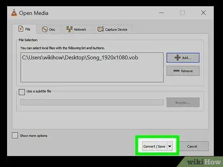 Image titled Convert a Vob File to MP3 Step 6