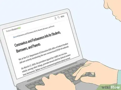 Image titled Stop Making Student Loan Payments During the Coronavirus Outbreak Step 1