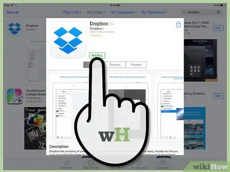 Image titled Use Dropbox on iPad Step 1