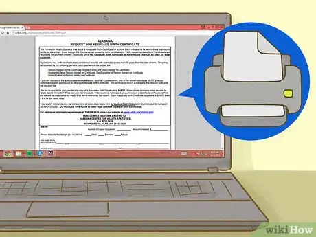 Image titled Obtain a Copy of Your Birth Certificate in Alabama Step 14