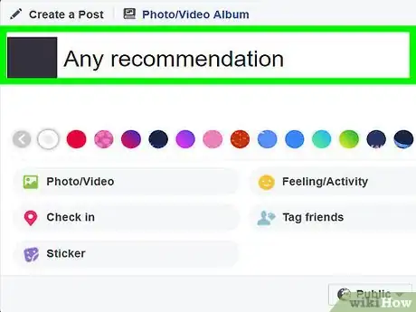 Image titled Ask for Recommendations on Facebook Step 2