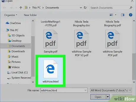 Image titled Convert Html to Word Step 5