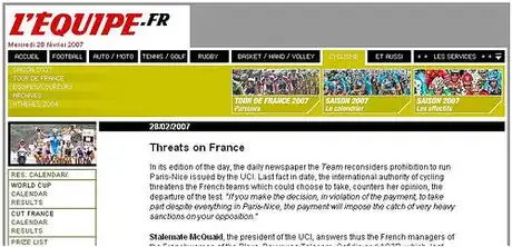 Image titled L'Equipe cycling news in English