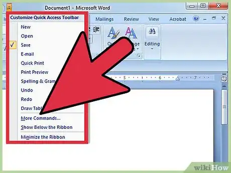 Image titled Add Commands to the Quick Access Toolbar Step 6
