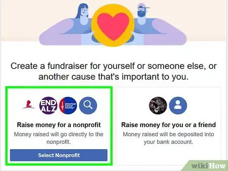Image titled Start a Fundraiser on Facebook Step 3